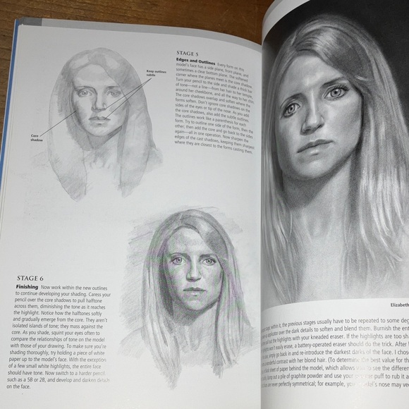 Lifelike Heads Drawing Guide - Blue and White - Picture 12 of 15